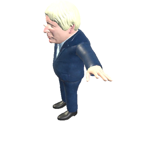 Boris Johnson T-posed